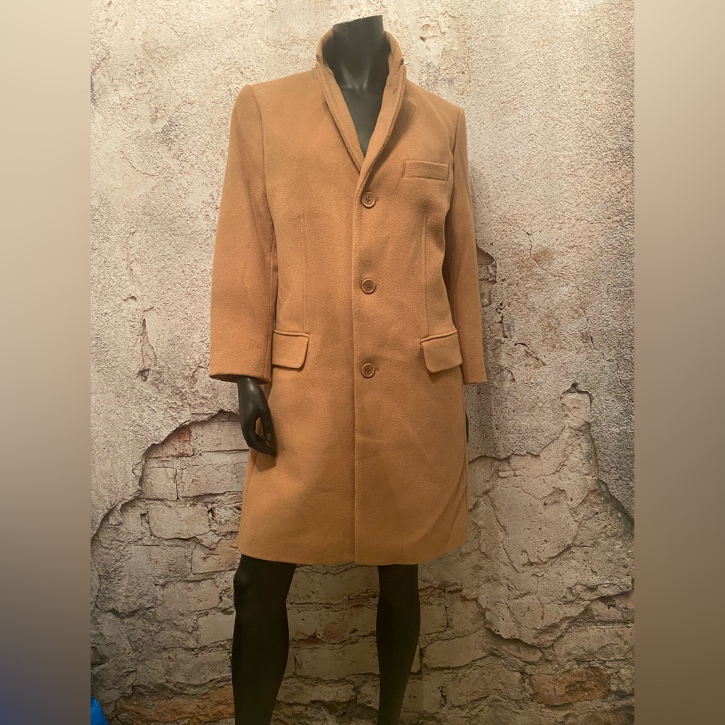 Ben Sherman Original Camel Wool Blend Blazer Coat..Unisex